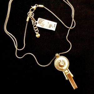 Brighton Silver Badge Holder Necklace